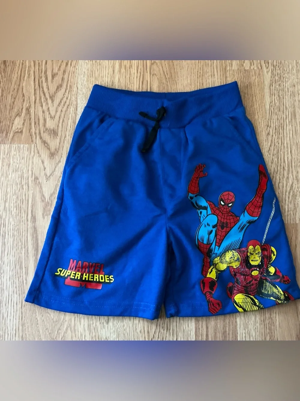 Marvel Spider-Man Red and Blue Kids Superhero Tee & Shorts Set Size 5